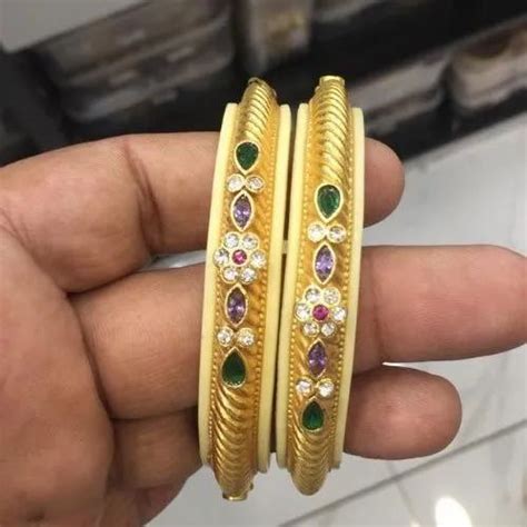 Brass Golden Designer Imitation Bangle At Rs 100 Pair In Rajkot ID