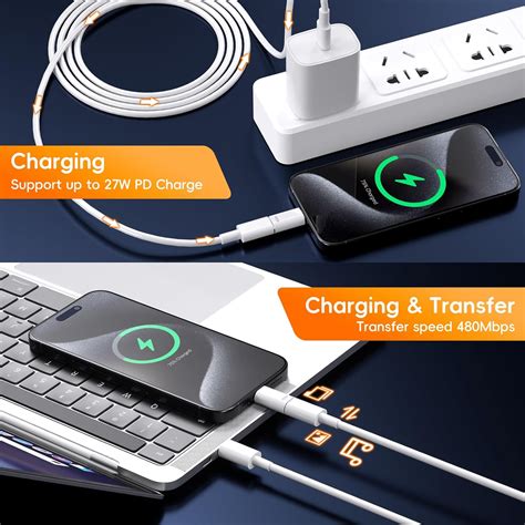 Paquete De Adaptadores Lightning Hembra A Usb C Macho Para