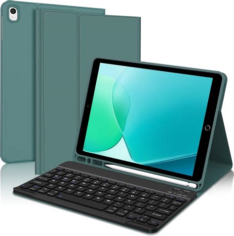 Boriyuan Keyboard Case For Ipad 9th 8th 7th Generation Detachable Wireless