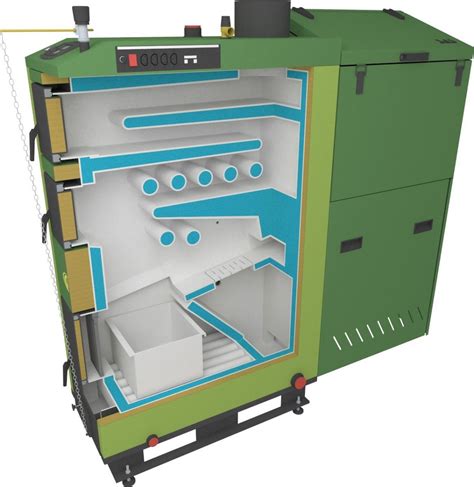 SAS ECO 4 0 48kW z podajnikiem tłokowym na miał węglowy eko groszek