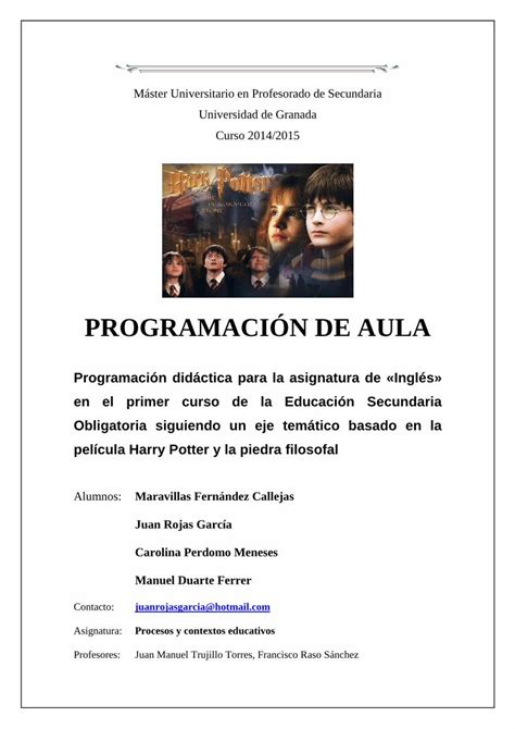 Pdf Programaci N De Aula Pdf Fileasignatura Procesos Y Contextos