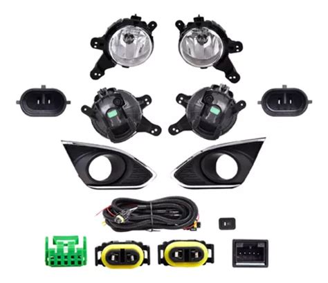 Kit De Neblineros C Rejilla Filo Crom Chevrolet Spark 13 17