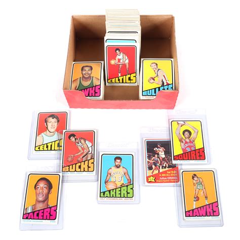 Lot 1972 73 Topps Basketball Complete 264 Card Set With Julius Dr J