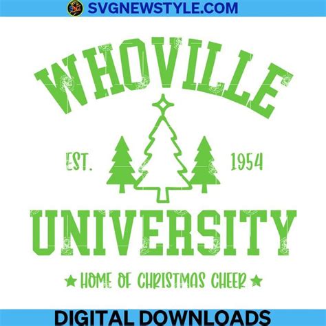 Whoville University Svg, Whoville Svg, Grinch svg Cricut, The Grinch ...