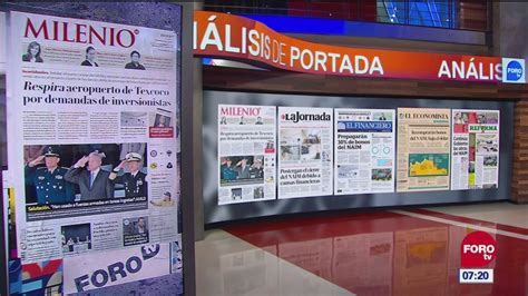 Análisis De Las Portadas Nacionales E Internacionales Del 3 De