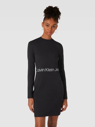 Calvin Klein Jeans Knielanges Kleid Mit Elastischem Taillenband Modell