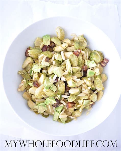 Brussels Sprouts Salad With Almonds And Dates My Whole Food Life