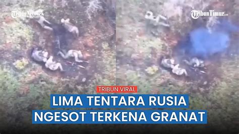 Dua Granat Ukraina Lukai Lima Pasukan Rusia Di Dalam Lubang YouTube