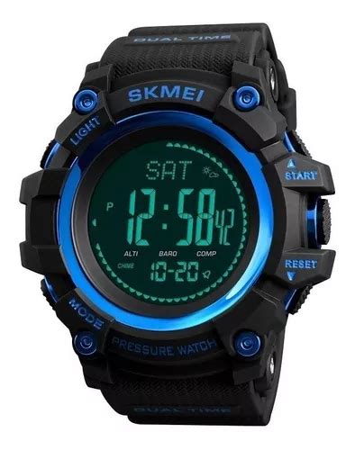 Reloj De Pulsera Skmei De Cuerpo Color Negro Digital Para Hombre