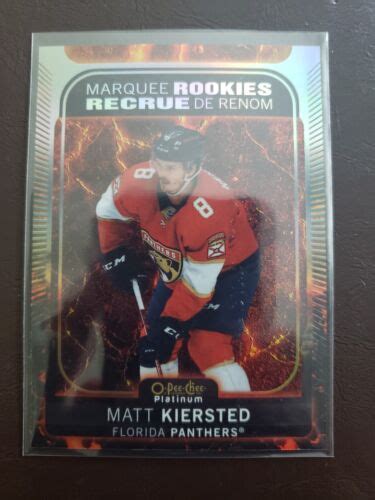 2021 22 Matt Kiersted Hot Magma 499 Marquee Rookies O Pee Chee