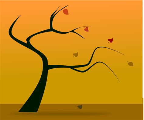 fall silhouette 2 - Openclipart