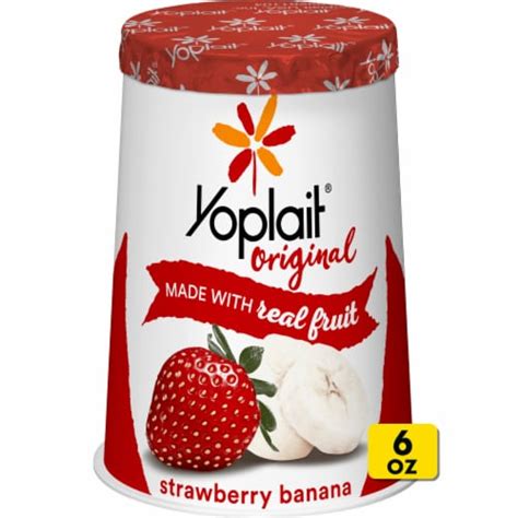 Yoplait Original Low Fat Strawberry Banana Yogurt Cup 6 Oz Harris Teeter