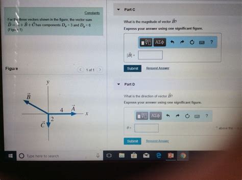 Solved Problem 3 47 Constants Part A Fo The Three Vectors Chegg