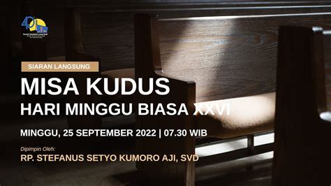 Misa Kudus Hari Minggu Biasa Xxvi C September Paroki