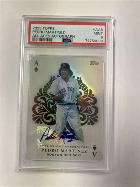 Pedro Martinez Autographed Signed 2023 Topps Series 1 All Aces Auto D