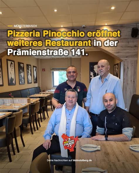 M Nsterbusch Pizzeria Pinocchio Er Ffnet Neues Restaurant In Der