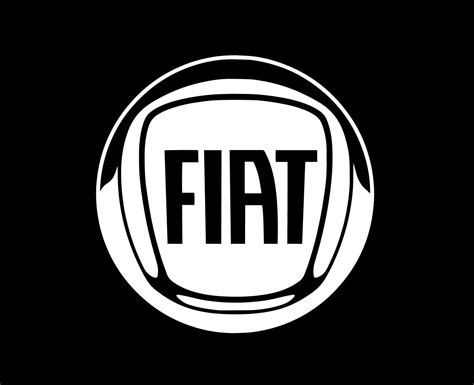 Fiat Brand Logo Car Symbol White Design Italian Automobile Vector