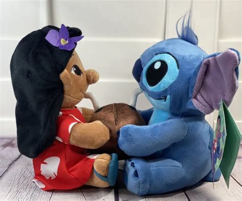 Disney Parks Lilo Stitch Th Anniversary Plush Set Limited