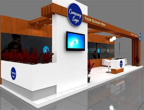 Exhibition Stall 3d Model 12x3 Mtr 3 Sides Open