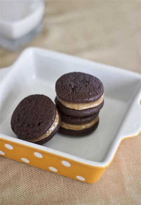 Peanut Butter Oreos - Homemade Healthy Peanut Butter Oreos