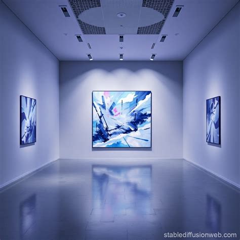 Modern Art Gallery Exhibition in Minsk | Stable Diffusion Online