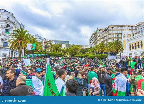 Algerians Manifesting Against President Bouteflika Regime In Algiers