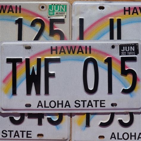 Hawaii License Plate Etsy