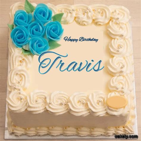 🎂 Happy Birthday Travis Cakes 🍰 Instant Free Download