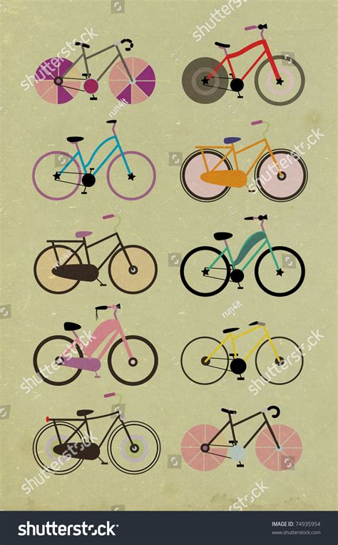 Vintage Bicycle Background Stock Photo 74935954 : Shutterstock