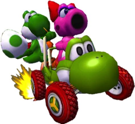 Download Yoshi Mario Kart Png Yoshi Kart Double Dash Clipartkey