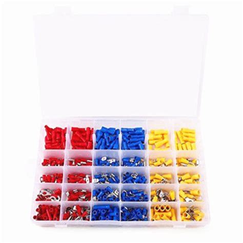 480Pcs Mixed Car Electrical Wire Connectors Crimp Terminal Set Kit Box