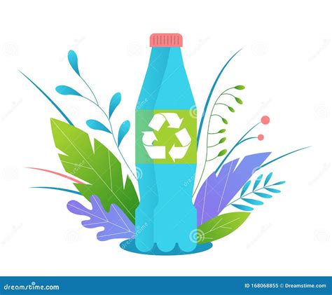 Recycling Plastic Recycling Plastic Bottles Vector Illustration Stock