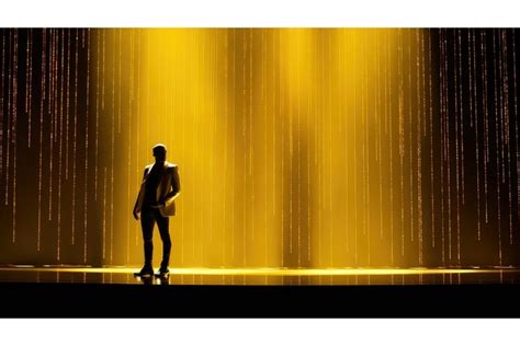 curtain stage gold background (3928673)