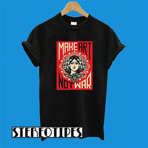 Make Art Not War Womens T-Shirt - stereotipes