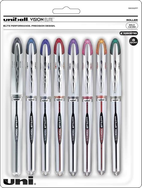 Uni Ball Vision Elite Stylos Bille Micro Pointe Count Couleurs