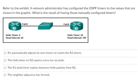 Solved Refer To The Exhibit A Network Administrator Has Chegg