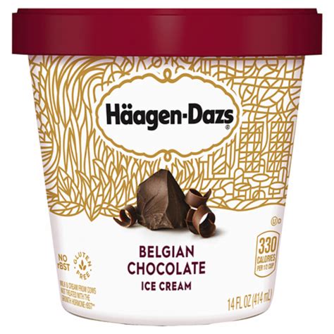 Haagen Dazs Belgian Chocolate Ice Cream Pint 8 Count 8 Count Fry