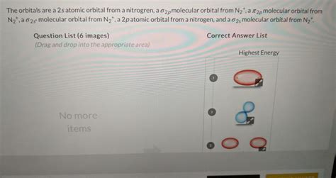 The orbitals are a 2s atomic orbital from a | Chegg.com