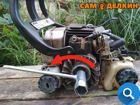 Регулировка зажигания бензопилы штиль