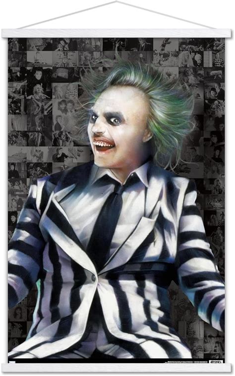 Trends International Beetlejuice Collage Wall Poster With Magnetic Frame 22 37 X