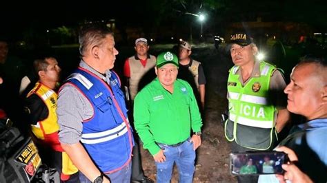 Alcalde Vladimir Chong Junto A La Pnp Y El Gobernador Regional