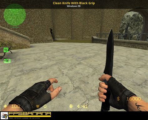 Clean Knife With Black Grip Counter Strike Source Mods