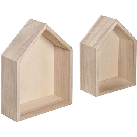 Rayher 62594000 Cadre En Bois En Forme De Maison FSC Mix Credit 24 X