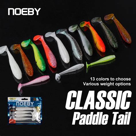 Noeby isca de pesca macia de silicone fácil e brilhante de 4cm 5cm 6