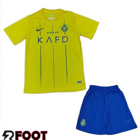 Achat Maillot Al Nassr FC Enfant Domicile Jaune 2023 2024 Pas Cher