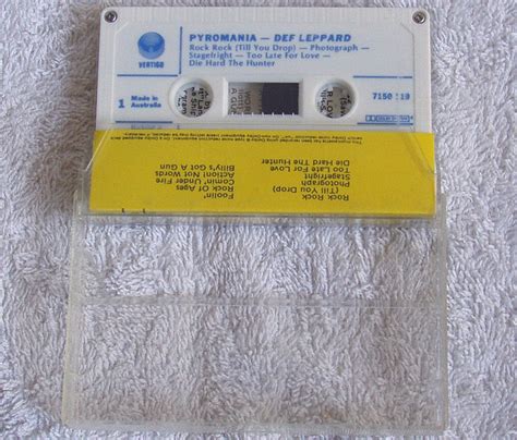 Hard Rock Def Leppard Pyromania Cassette 1983