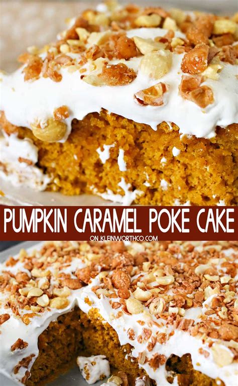 Pumpkin Caramel Poke Cake Yummi Haus