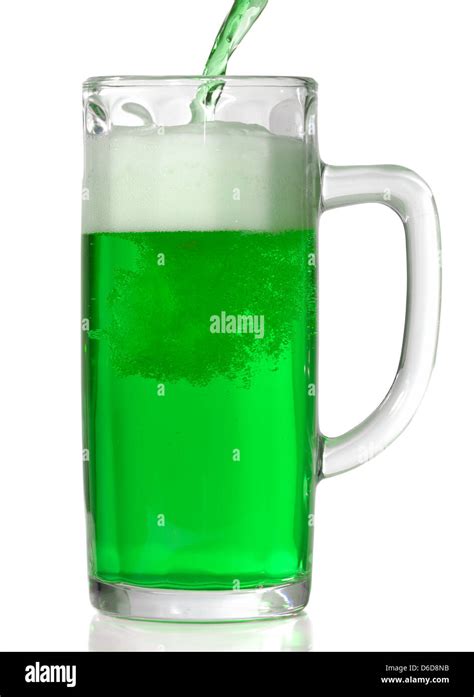 Green Beer Mug Stock Photo Alamy