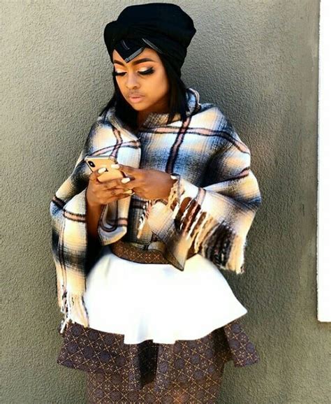 Clipkulture South African Beauty In Brown Tswana Shweshwe 56 Off