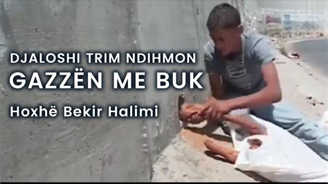 Djaloshi trim ndihmon Gazzën me buk Hoxhë Bekir Halimi YouTube